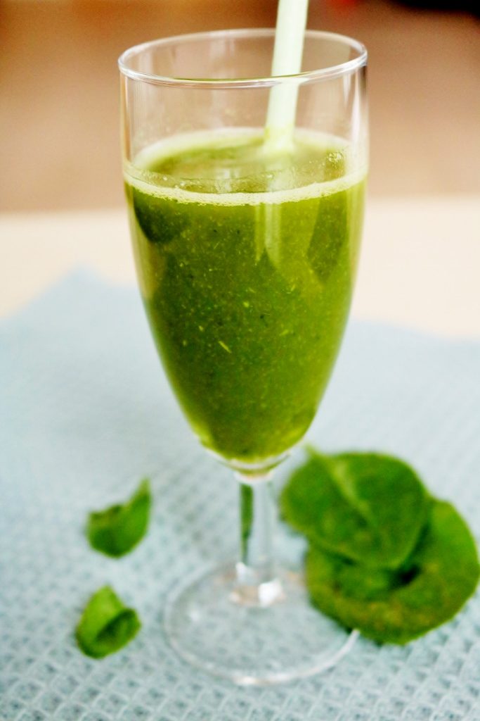 Spinat og grønkålsjuice